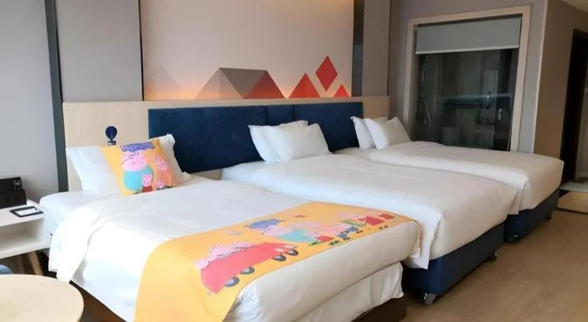 Bed in Borrman Hotel Liuzhou High-Speed Railway Station