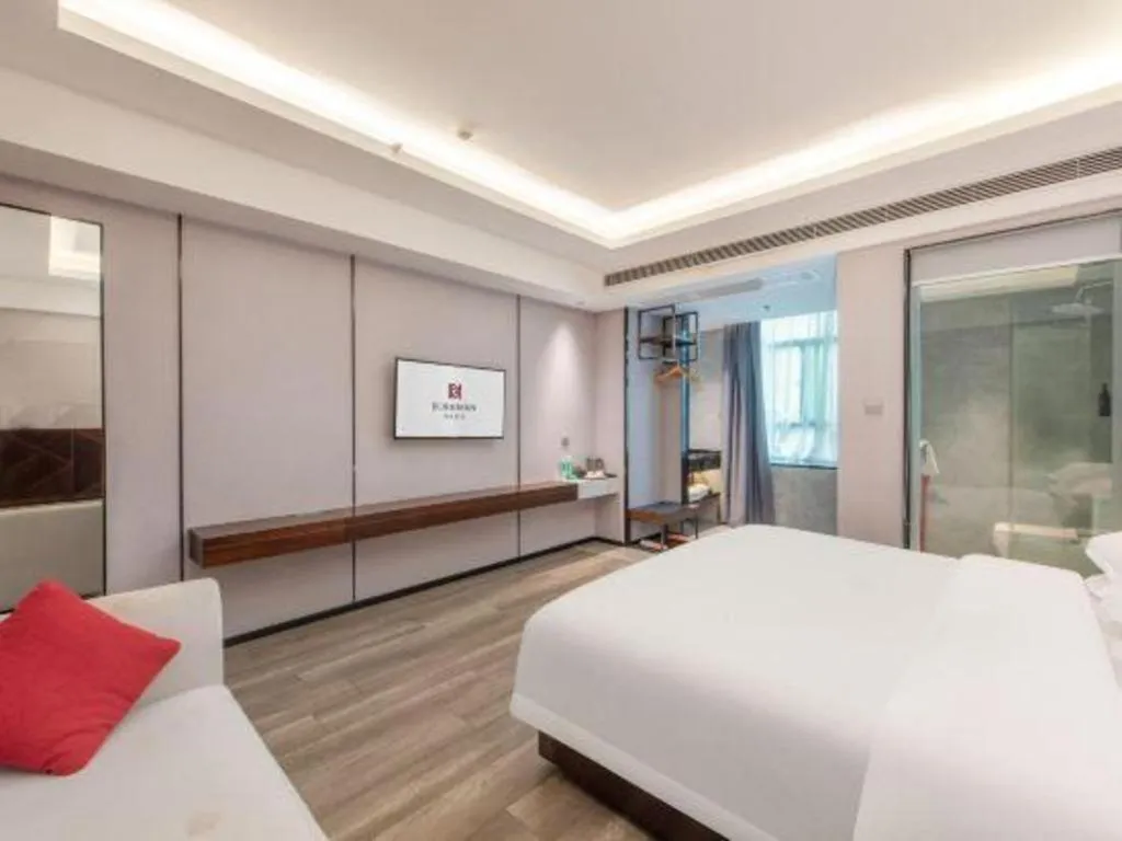 Bed in Borrman Hotel Yunfu Xinxing County Bus Station