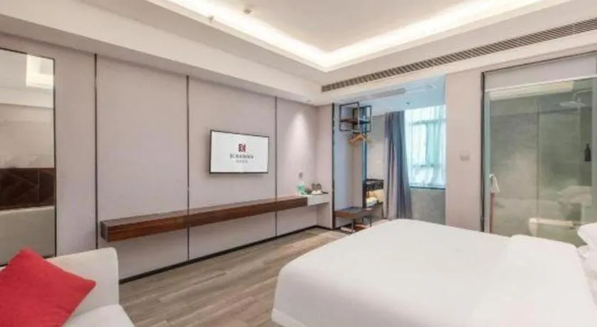 Bed in Borrman Hotel Yunfu Xinxing County Bus Station