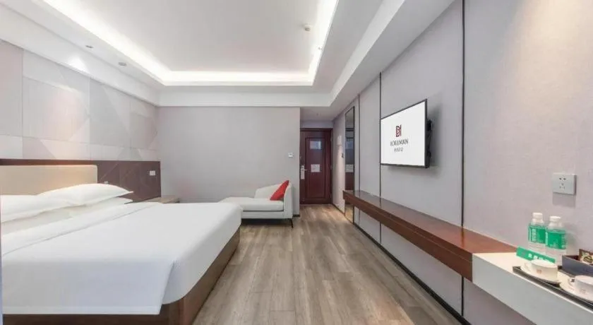 Bed in Borrman Hotel Yunfu Xinxing County Bus Station