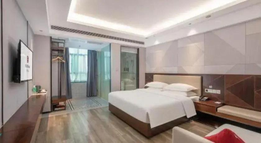 Bed in Borrman Hotel Yunfu Xinxing County Bus Station Bed in Borrman Hotel Yunfu Xinxing County Bus Station