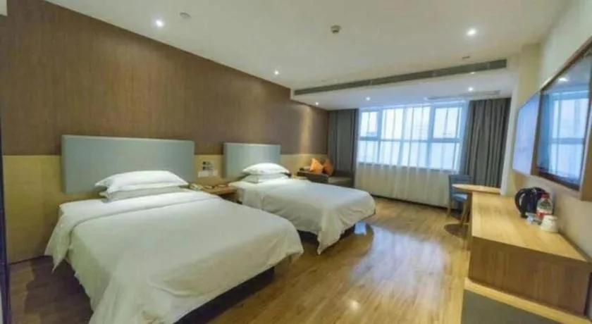 Bed in JTOUR Inn Yulin Bobai County Government Cultural Pedestrian Street