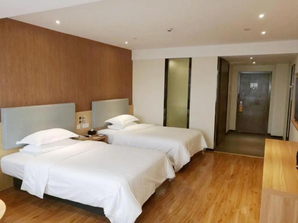 Bed in JTOUR Inn Yulin Bobai County Government Cultural Pedestrian Street