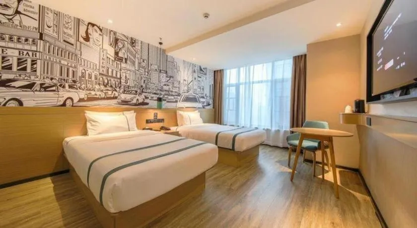 Bed in City Comfort Inn Wuhan Hankou City Plaza Yuhuayuan