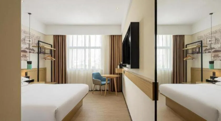 Bed in City Comfort Inn Wuhan Hankou City Plaza Yuhuayuan