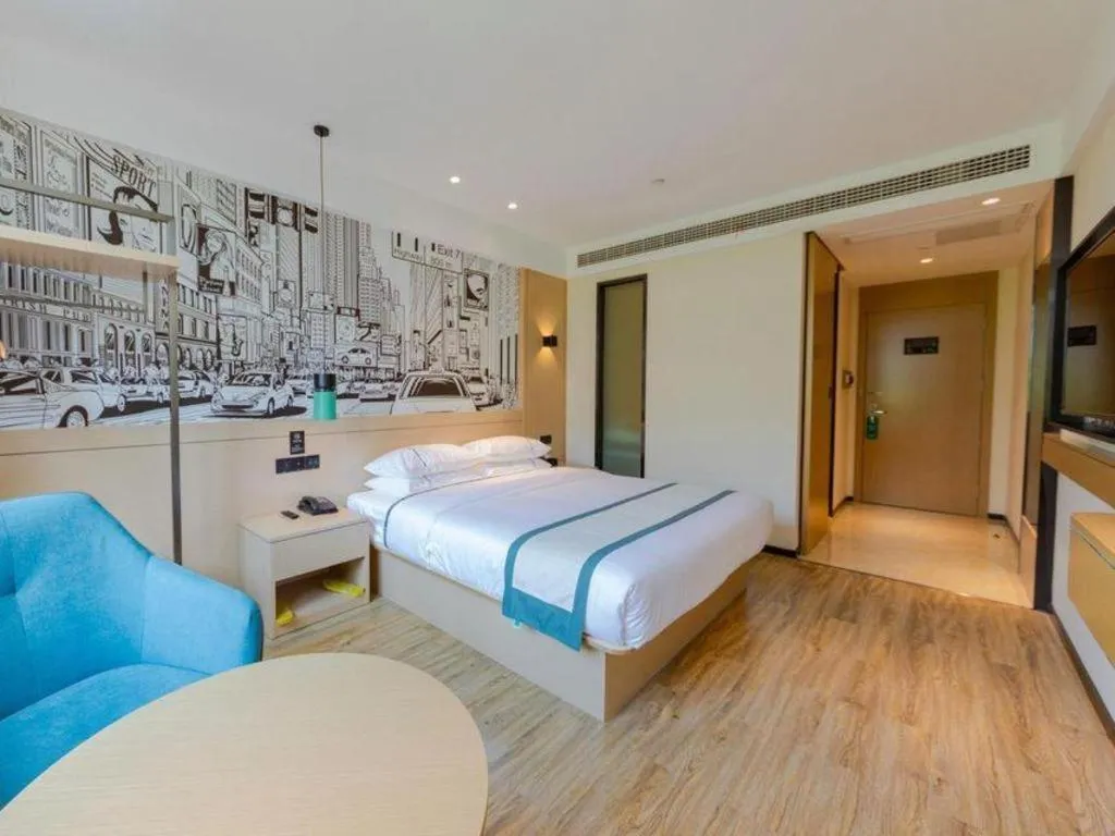 Bed in City Comfort Inn Wuhan Hankou City Plaza Yuhuayuan