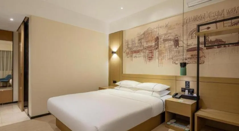 Bed in City Comfort Inn Wuhan Hankou City Plaza Yuhuayuan