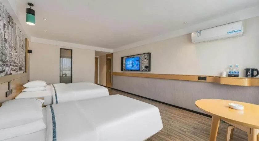 Bed in City Comfort Inn Foshan Shunde Daliang Qinghui Garden Food City