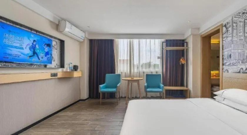 Bed in City Comfort Inn Foshan Shunde Daliang Qinghui Garden Food City