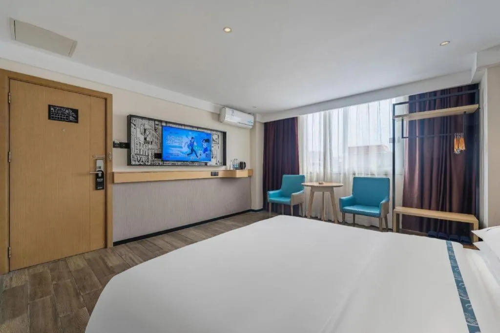 Bed in City Comfort Inn Foshan Shunde Daliang Qinghui Garden Food City