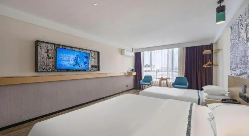 Bed in City Comfort Inn Foshan Shunde Daliang Qinghui Garden Food City