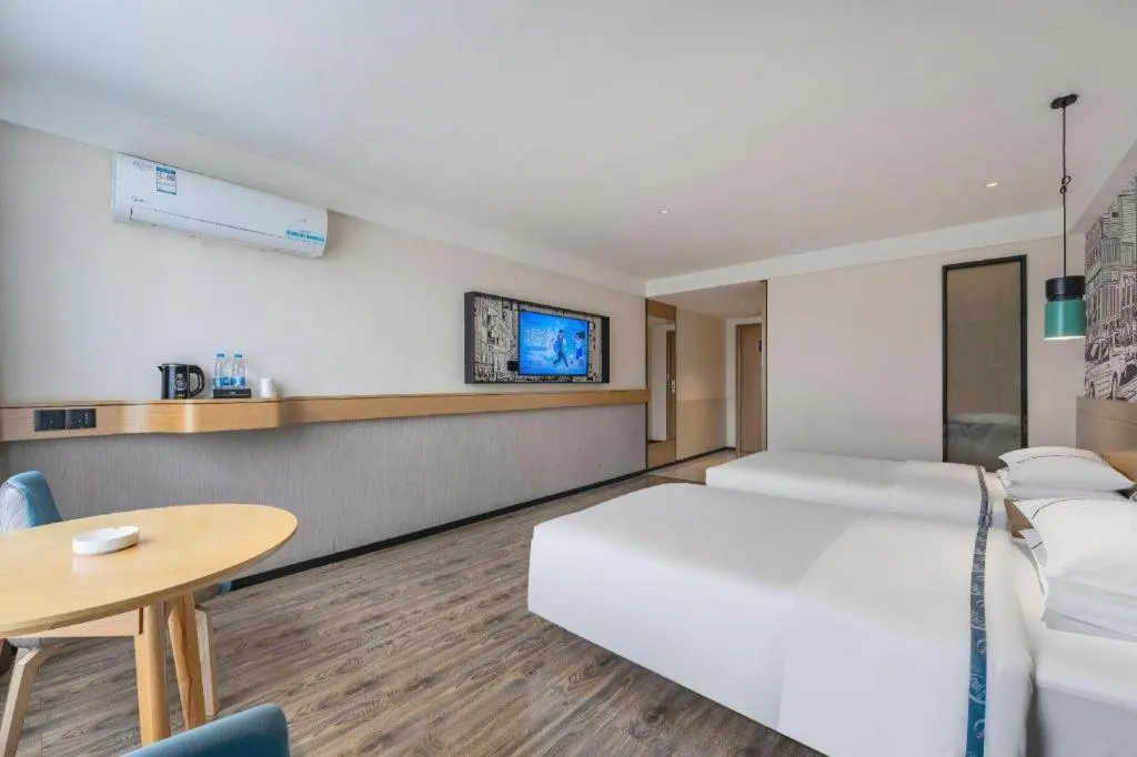 Bed in City Comfort Inn Foshan Shunde Daliang Qinghui Garden Food City