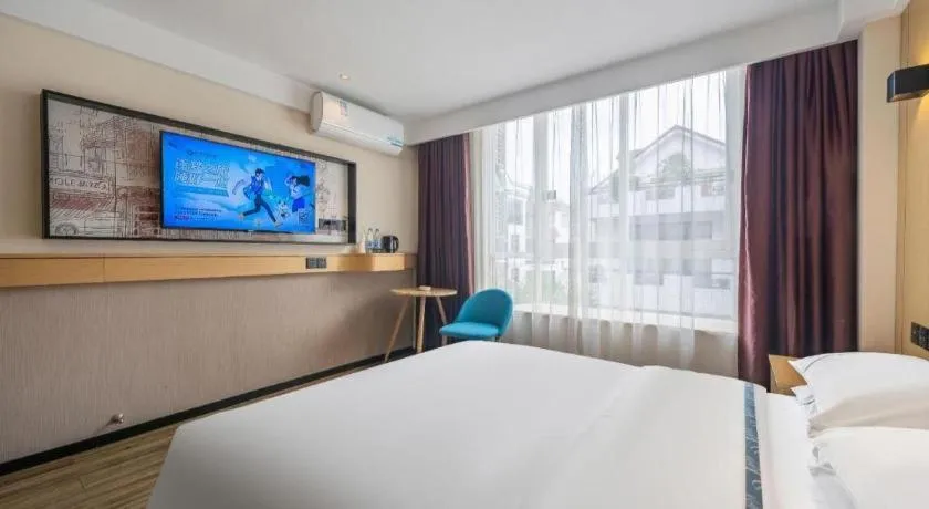 Bed in City Comfort Inn Foshan Shunde Daliang Qinghui Garden Food City
