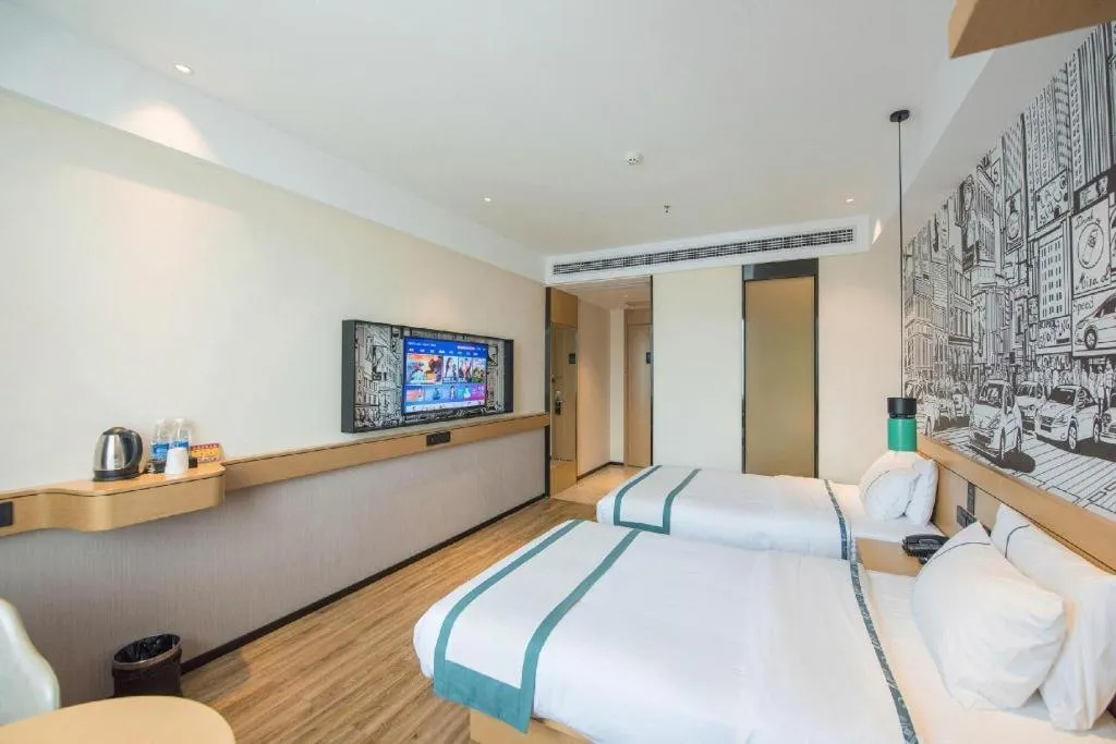 Bed in City Comfort Inn Zhongxiang Mochou Avenue