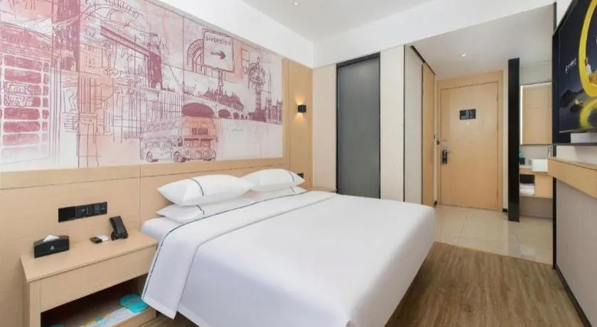 Bed in City Comfort Inn Dalian Changxin Dao Santang Commercial Street