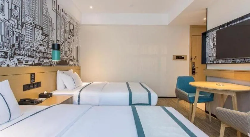 Bed in City Comfort Inn Dalian Changxin Dao Santang Commercial Street