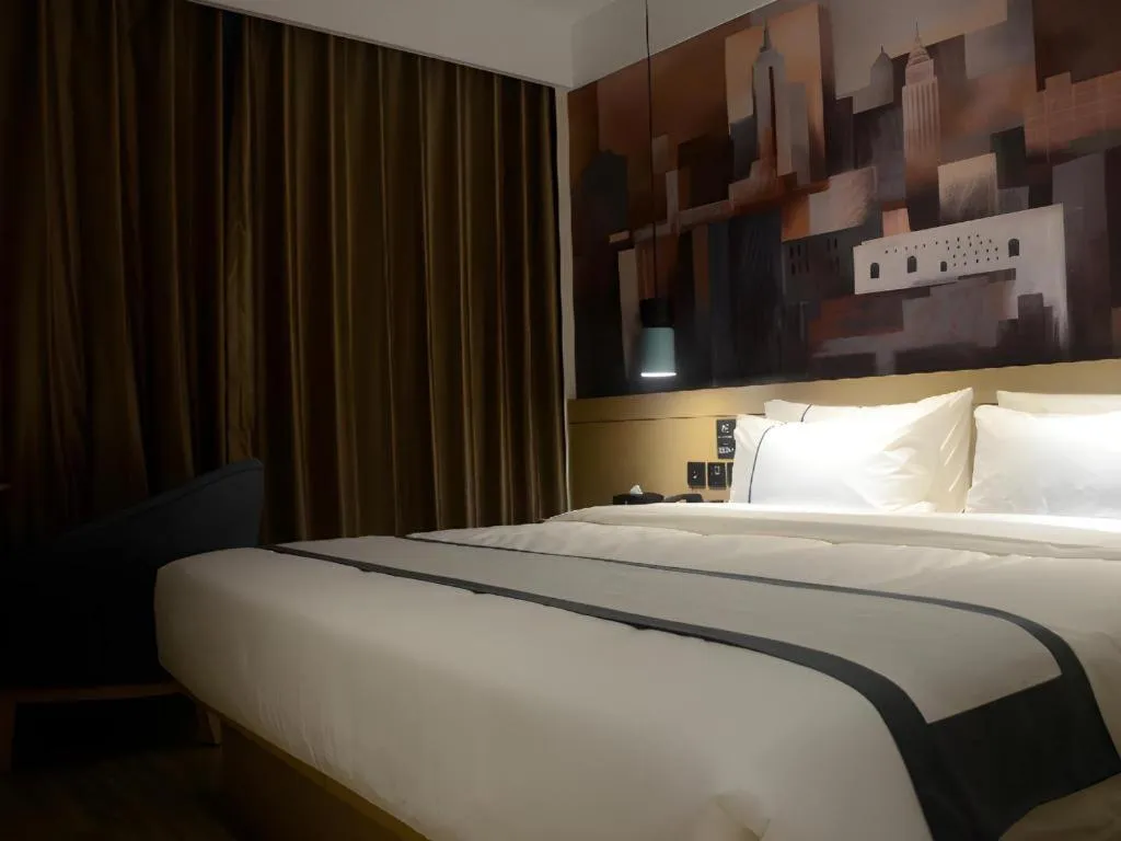 Bed in City Comfort Inn Dalian Changxin Dao Santang Commercial Street