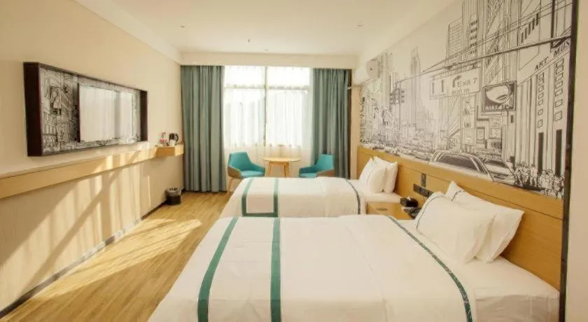 Bed in City Comfort Inn Chenzhou Rucheng