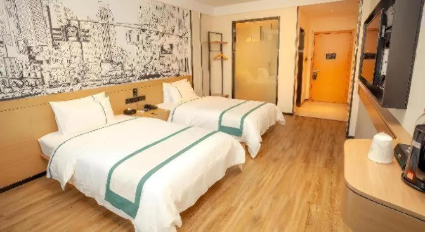 Bed in City Comfort Inn Chenzhou Rucheng