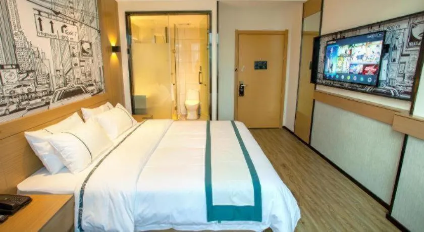 Bed in City Comfort Inn Chenzhou Rucheng