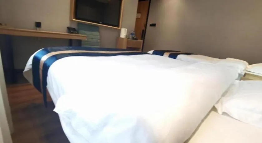 Bed in Green Tree Inn Express Huainan Xiejiaji District Orient Guangji Hospital