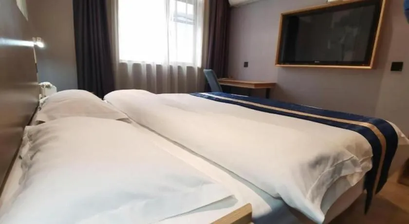 Bed in Green Tree Inn Express Huainan Xiejiaji District Orient Guangji Hospital