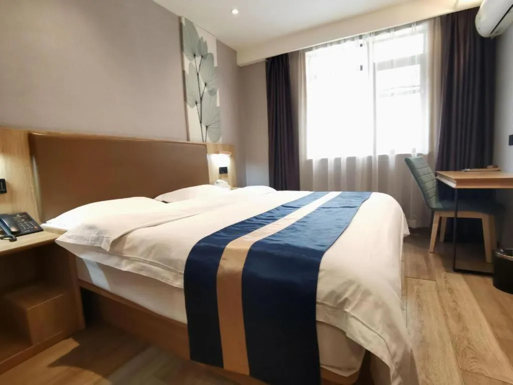Bed in Green Tree Inn Express Huainan Xiejiaji District Orient Guangji Hospital