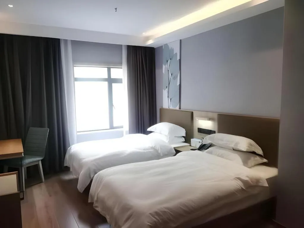 Bed in Green Tree Inn Express Huainan Xiejiaji District Orient Guangji Hospital