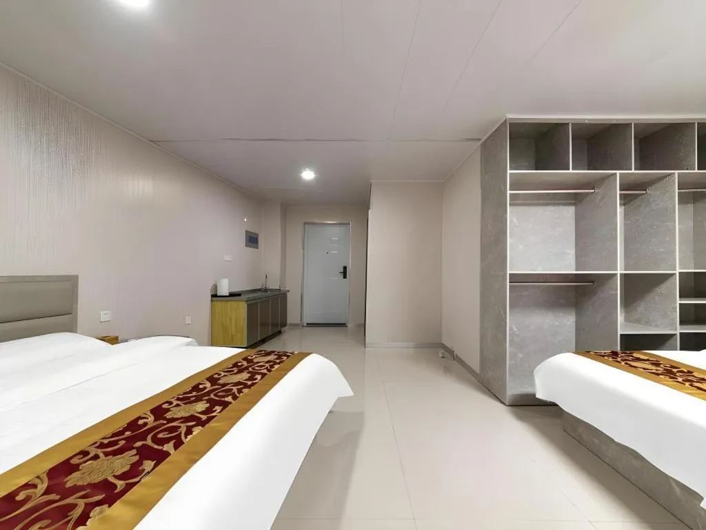 Bed in GreenTree Apartment Jinan Jiyan Road Shandong Cancer Hospital