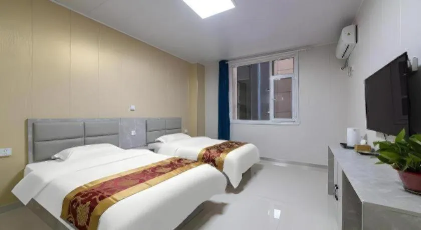 Bed in GreenTree Apartment Jinan Jiyan Road Shandong Cancer Hospital