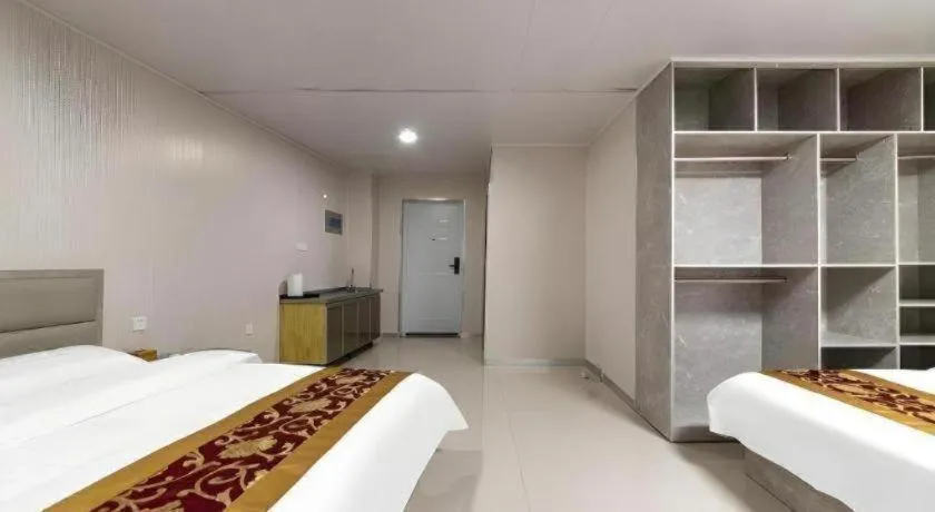 Bed in GreenTree Apartment Jinan Jiyan Road Shandong Cancer Hospital