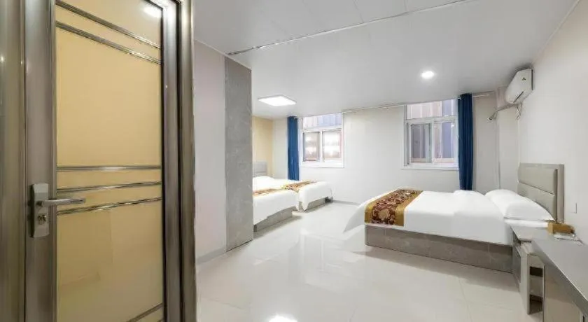 Bed in GreenTree Apartment Jinan Jiyan Road Shandong Cancer Hospital