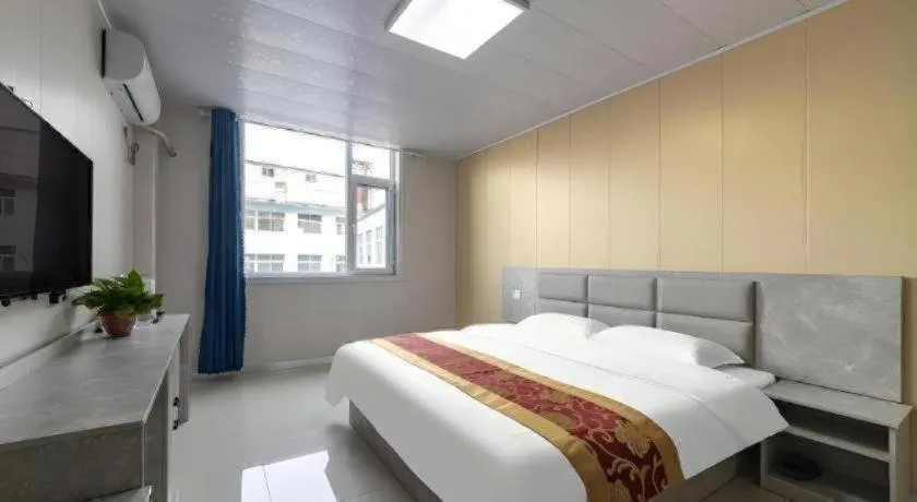 Bed in GreenTree Apartment Jinan Jiyan Road Shandong Cancer Hospital