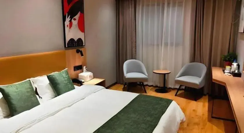 Bed in Green Tree Inn Express Anhui Bozhou Mengcheng County Chengnan New District Bed in Green Tree Inn Express Anhui Bozhou Mengcheng County Chengnan New District