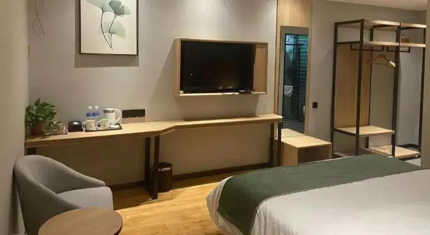 Bed in Green Tree Inn Express Anhui Bozhou Mengcheng County Chengnan New District Bed in Green Tree Inn Express Anhui Bozhou Mengcheng County Chengnan New District