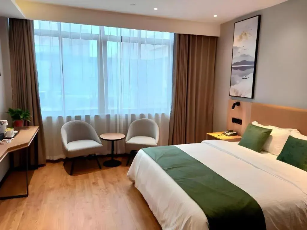 Bed in Green Tree Inn Express Anhui Bozhou Mengcheng County Chengnan New District Bed in Green Tree Inn Express Anhui Bozhou Mengcheng County Chengnan New District