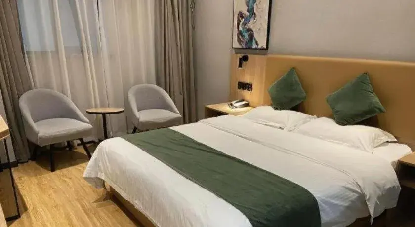 Bed in Green Tree Inn Express Anhui Bozhou Mengcheng County Chengnan New District Bed in Green Tree Inn Express Anhui Bozhou Mengcheng County Chengnan New District