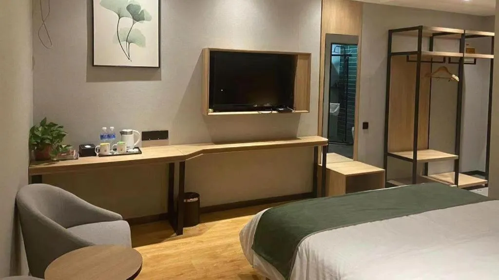 Bed in Green Tree Inn Express Anhui Bozhou Mengcheng County Chengnan New District