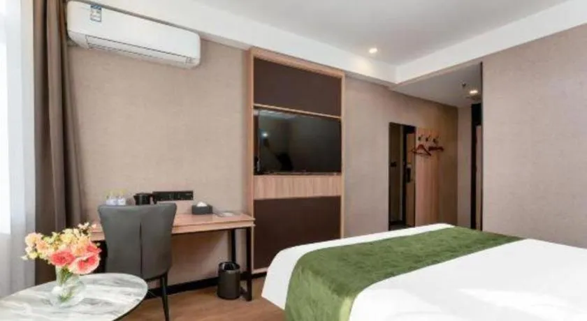 Bed in Shell Hotel Shandong Jinan Daming Lake