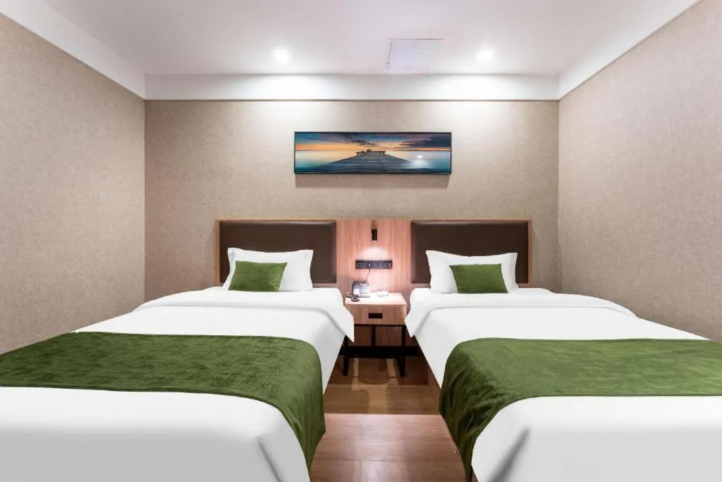 Bed in Shell Hotel Shandong Jinan Daming Lake