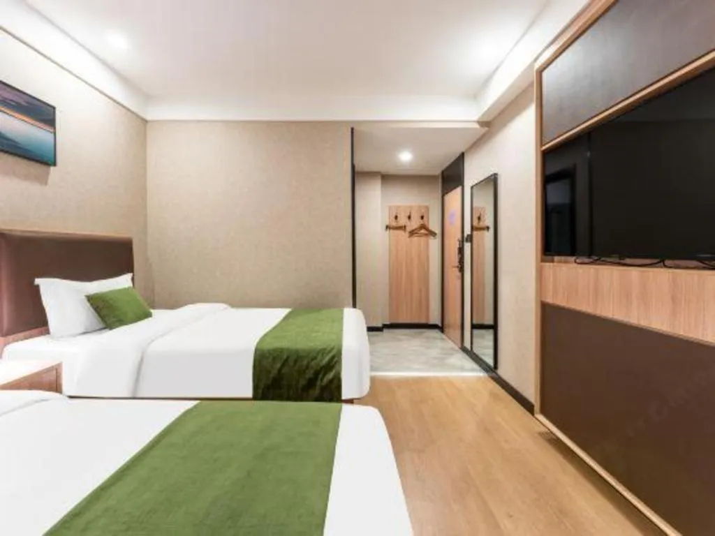 Bed in Shell Hotel Shandong Jinan Daming Lake