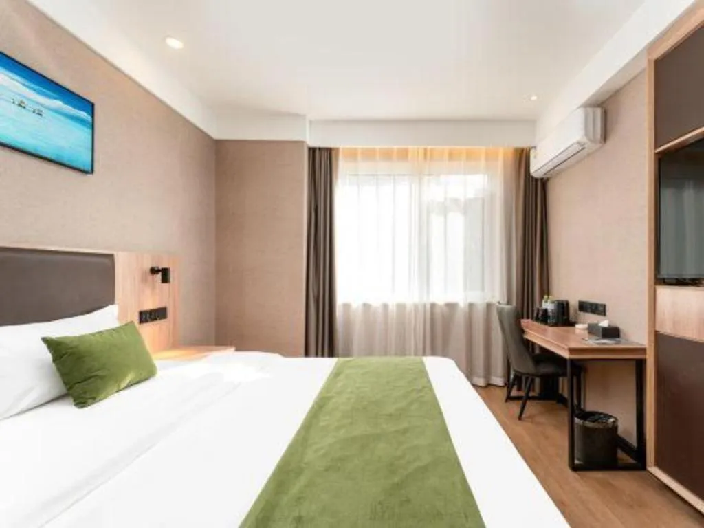 Bed in Shell Hotel Shandong Jinan Daming Lake