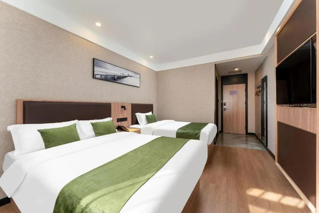 Bed in Shell Hotel Shandong Jinan Daming Lake