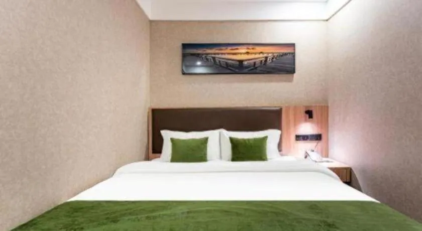 Bed in Shell Hotel Shandong Jinan Daming Lake