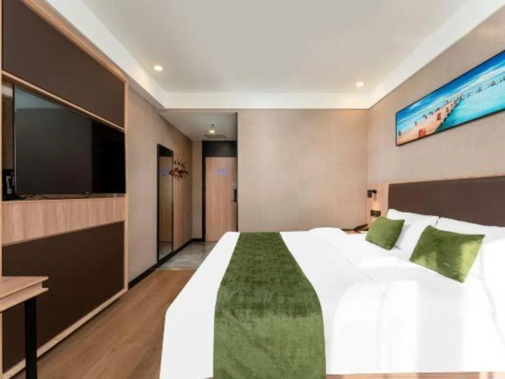 Bed in Shell Hotel Shandong Jinan Daming Lake