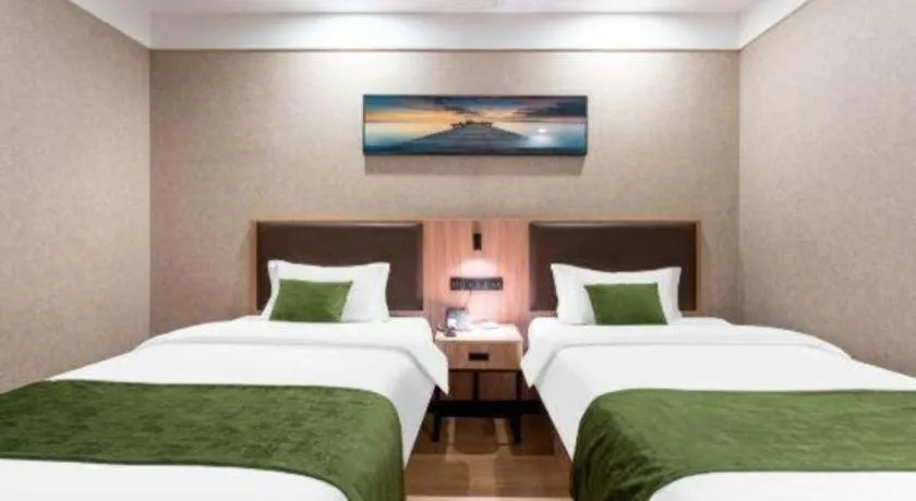 Bed in Shell Hotel Shandong Jinan Daming Lake