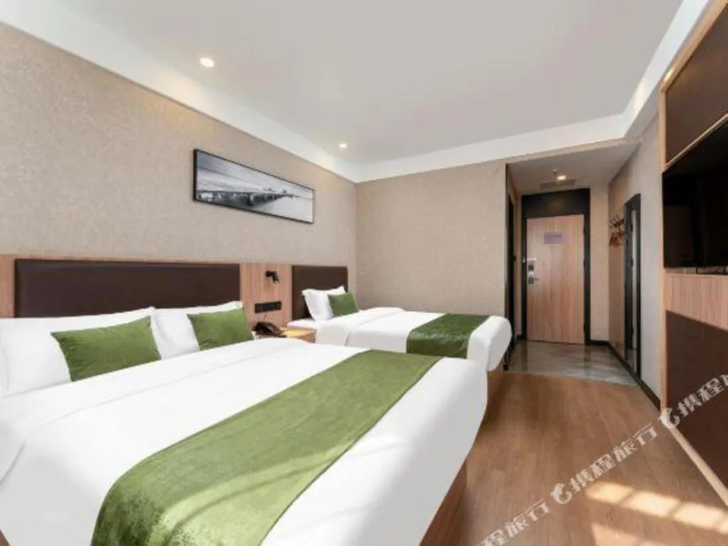 Bed in Shell Hotel Shandong Jinan Daming Lake