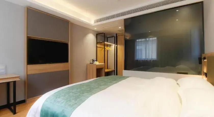 Bed in Green Tree Inn Anhui Hefei Binhu Zhuyuan Metro Station Dali Road Bed in Green Tree Inn Anhui Hefei Binhu Zhuyuan Metro Station Dali Road