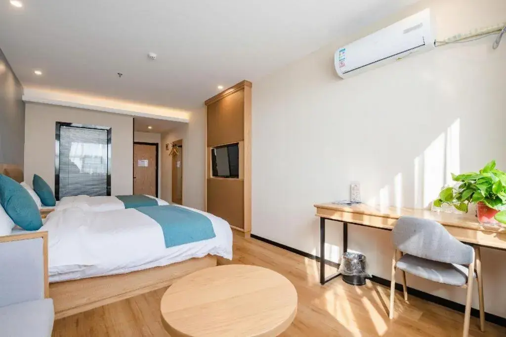 Bed in Shell Hotel Bozhou Lixin County Passenger Center Bed in Shell Hotel Bozhou Lixin County Passenger Center