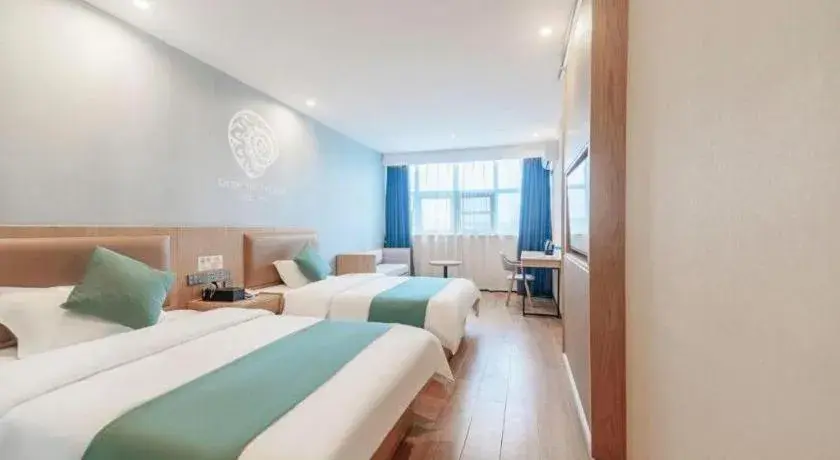 Bed in Shell Hotel Bozhou Lixin County Passenger Center Bed in Shell Hotel Bozhou Lixin County Passenger Center